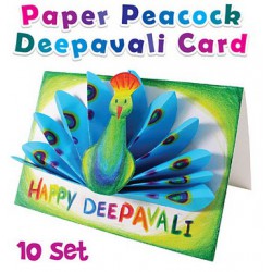DIY Deepavali Peacock Greeting Card 10 Pack DIY Deepavali Peacock Greeting Card 10 Pack